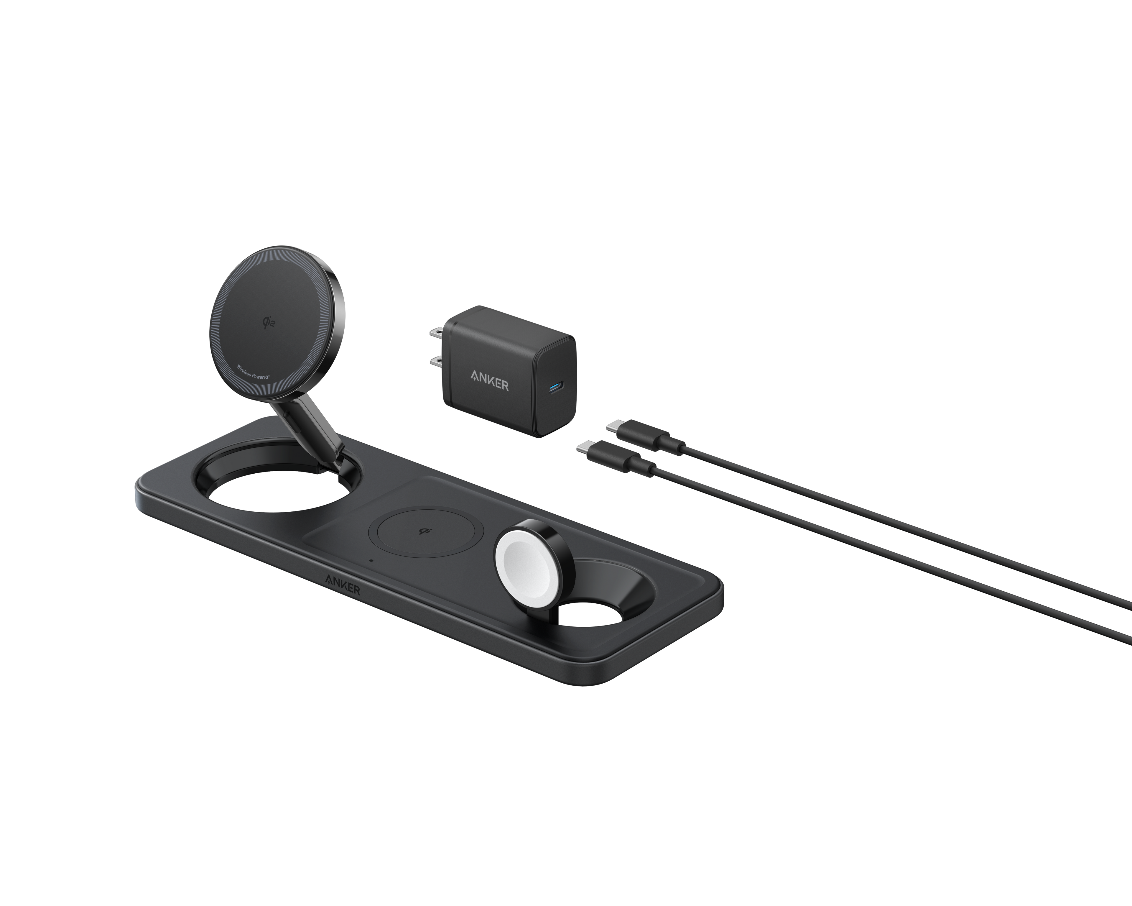 Refurbished Anker MagGo Wireless Charging Station (3-in-1 Pad)