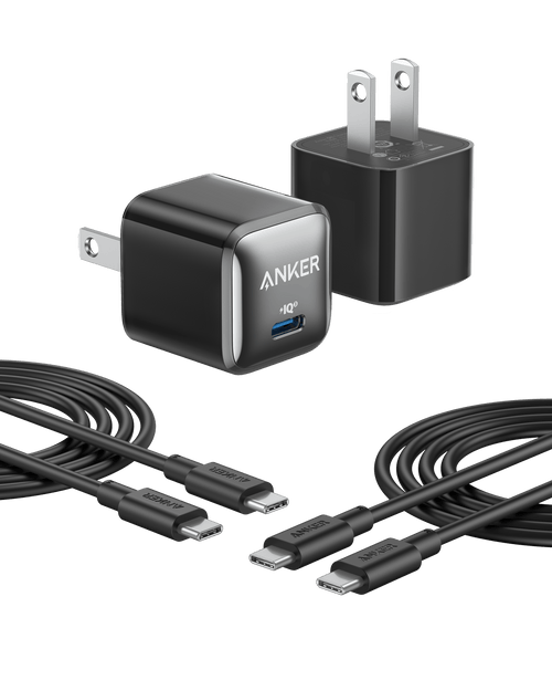 Anker 511 Charger (Nano Pro) with 6 ft USB-C Cable(2-Pack)