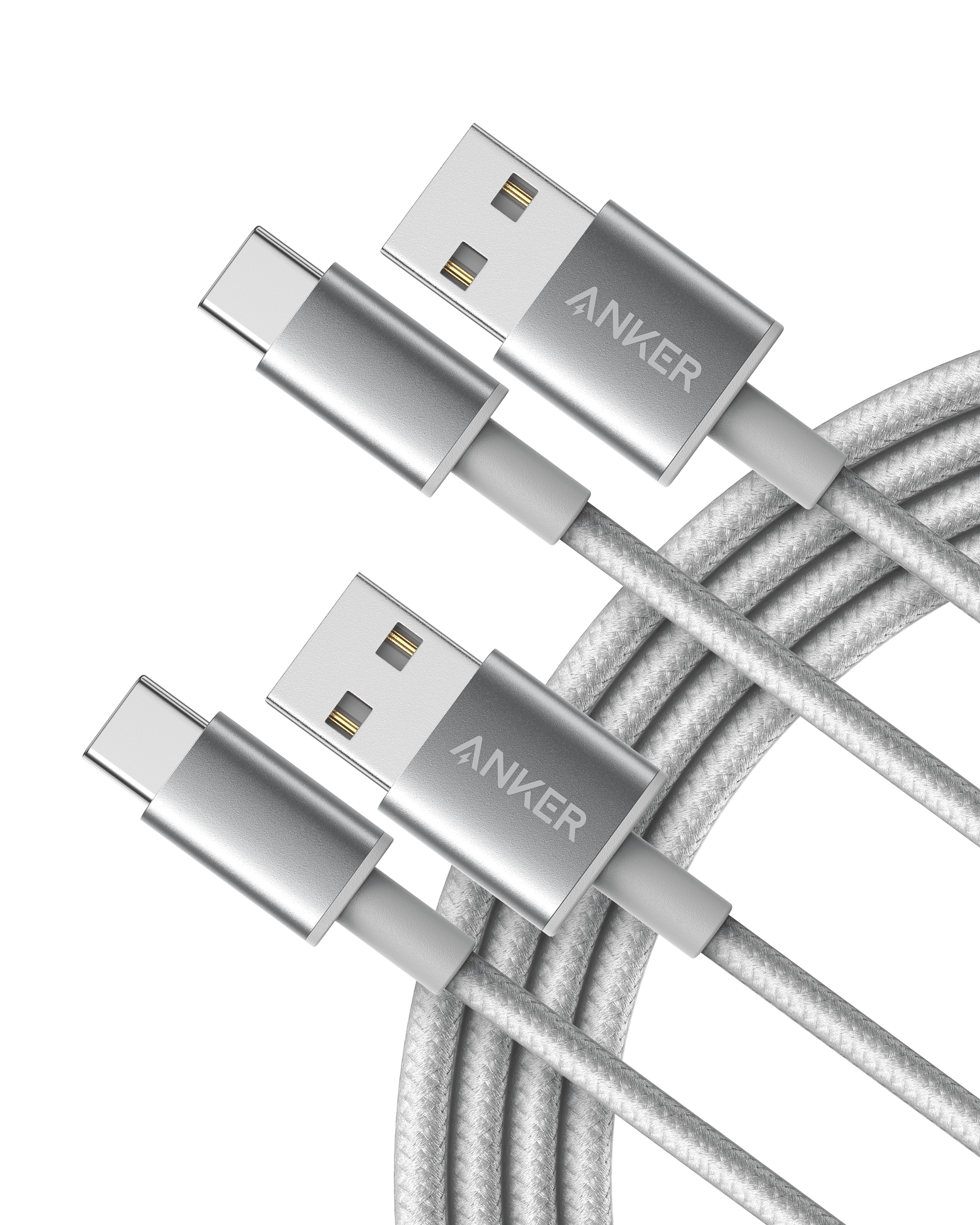 Anker Premium Nylon USB-C to USB-A Cable (2-Pack)